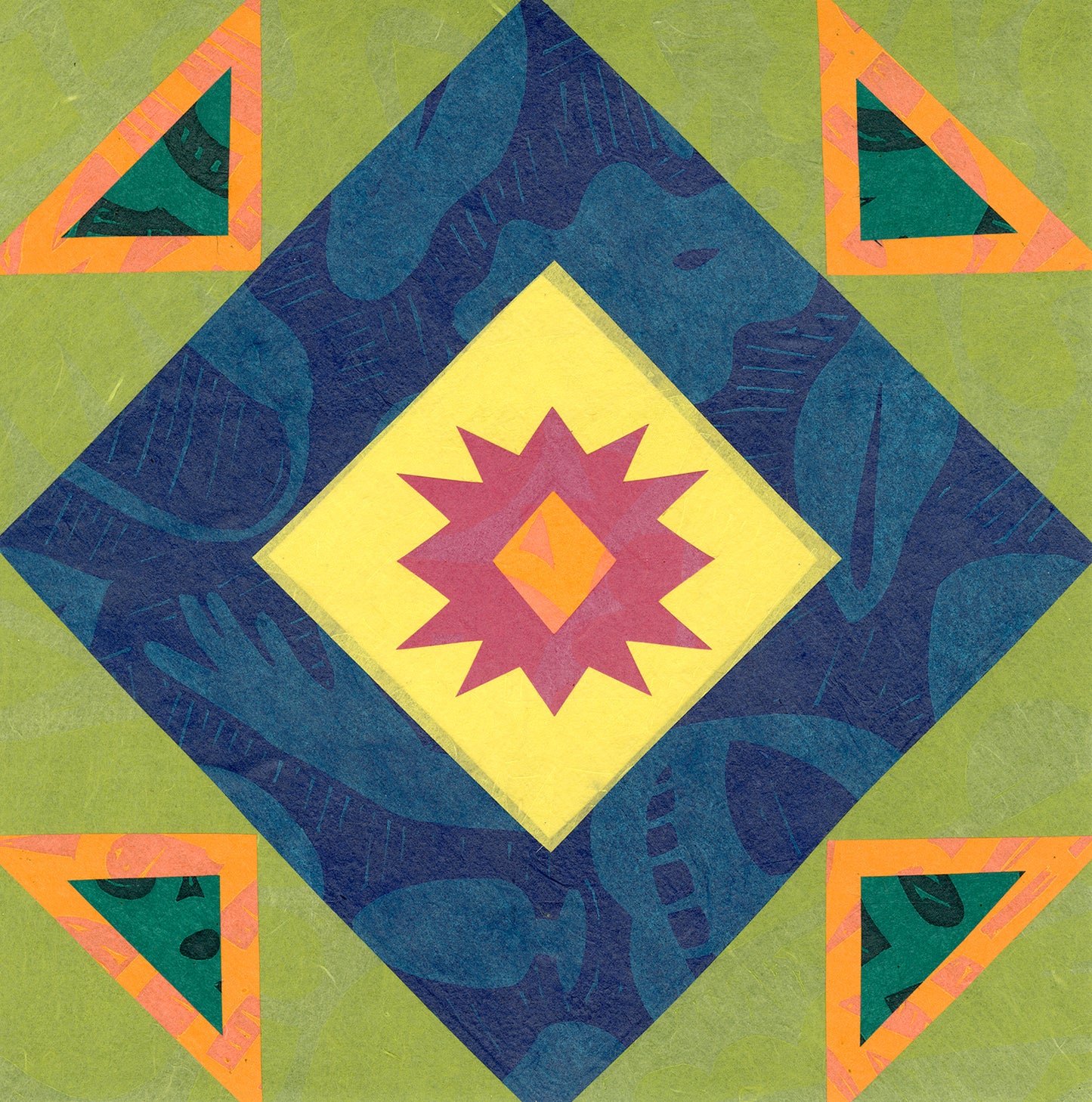 Ecologies of Pattern Study 9 collage by Favianna Rodriguez