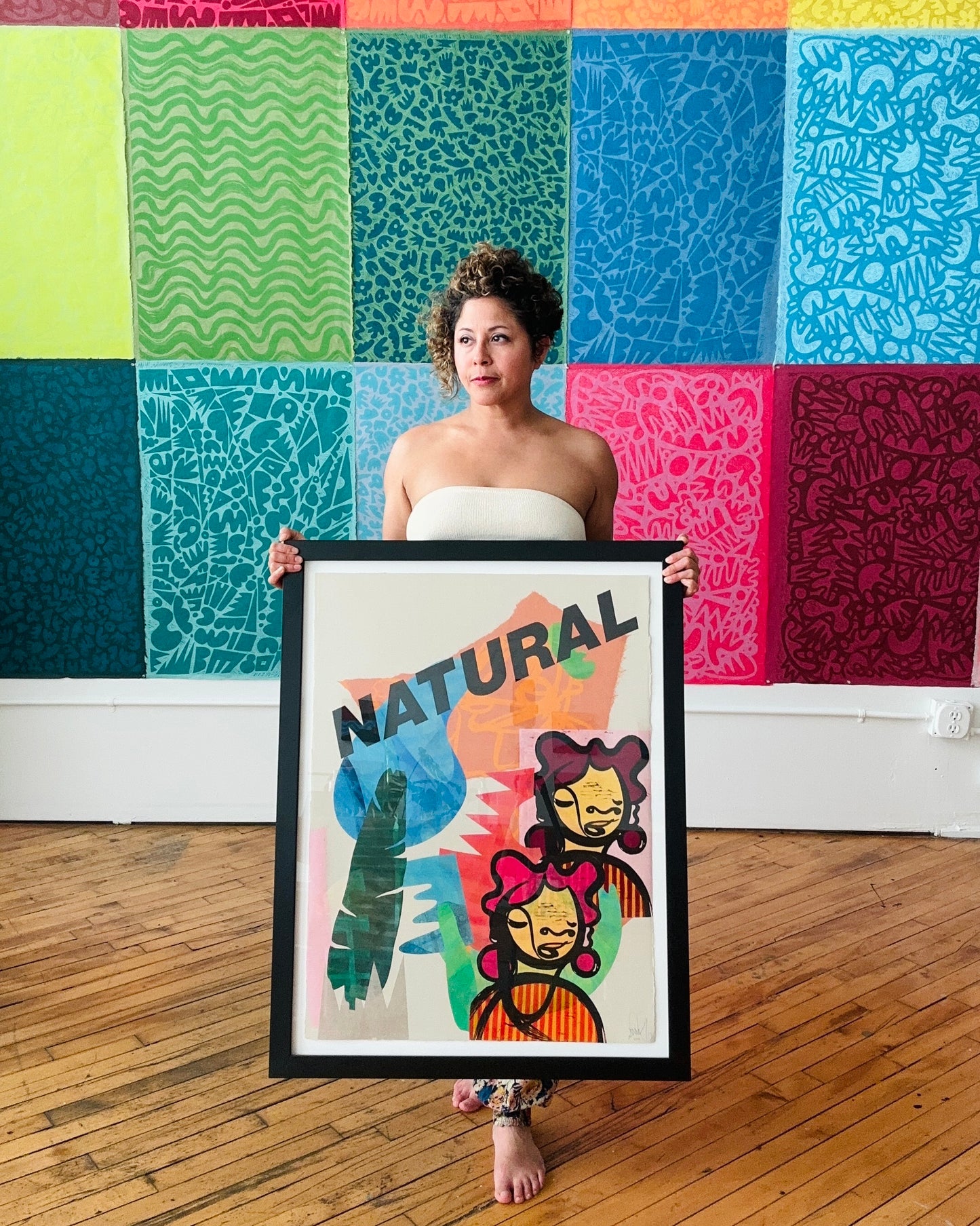 Natural **Framed Oakland Pick Up Only**