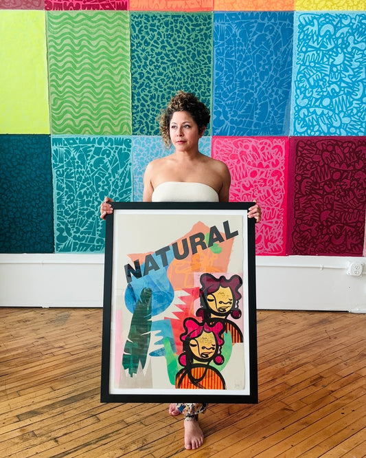 Natural **Framed Oakland Pick Up Only**