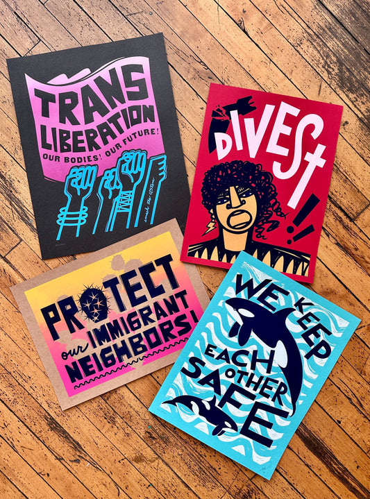 Power & Resistance Screenprint Pack