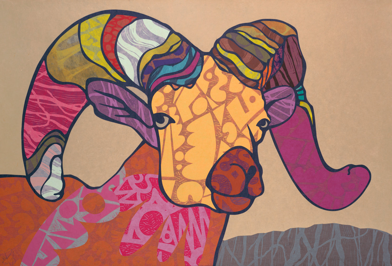 The Reintroduction Of The Big Horn Sheep IV Favianna s Art Shop the-reintroduction-of-the-big-horn-sheep-iv-favianna-s-art-shop