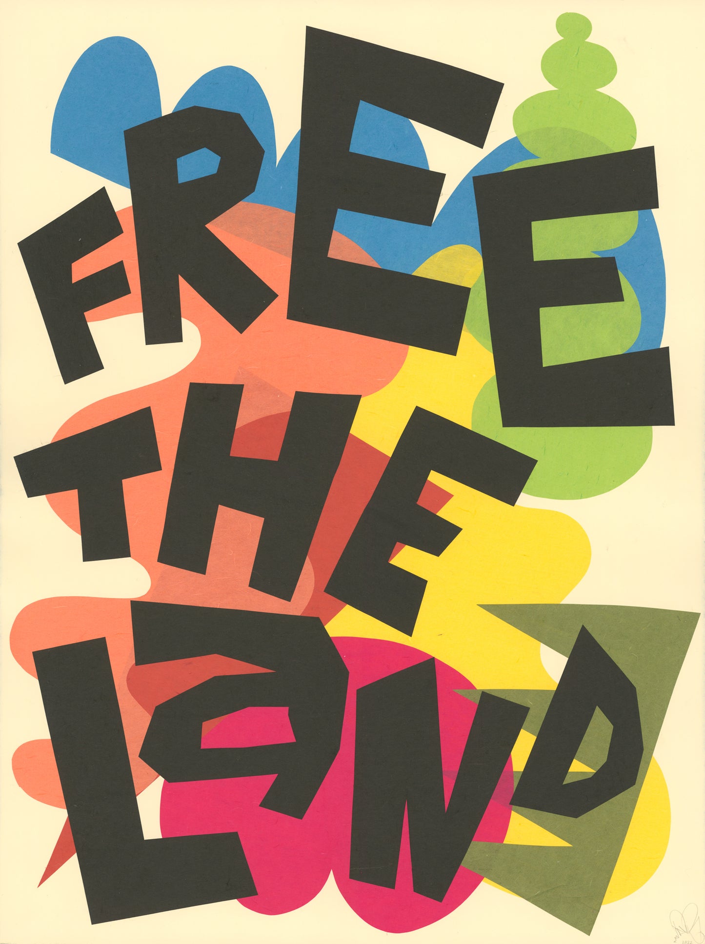 Free The Land (Black Text)